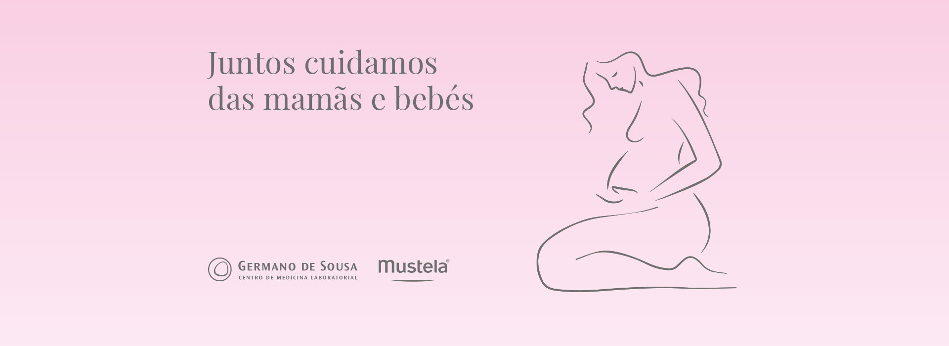 Germano de Sousa e Mustela juntos no cuidado da mamã e do bebé